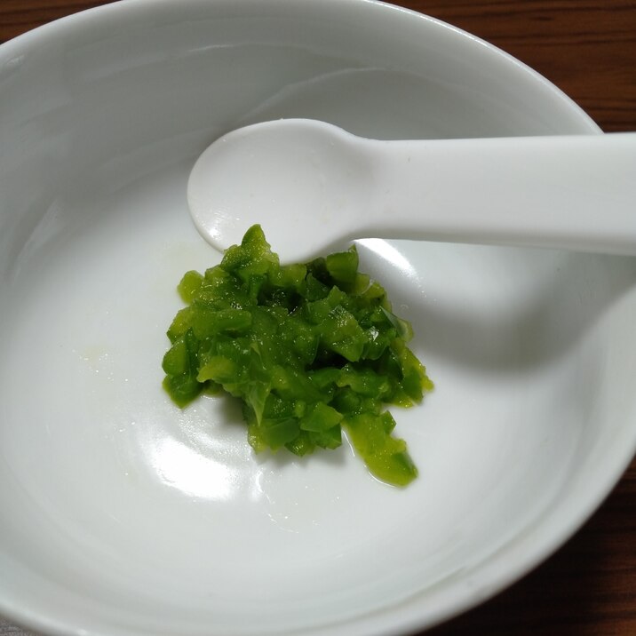 離乳食中期 電子レンジでピーマン レシピ 作り方 By ズボラレシピのかねつぐ 楽天レシピ 離乳食中期 電子レンジでピーマン レシピ 作り方 By ズボラレシピのかねつぐ 楽天レシピ